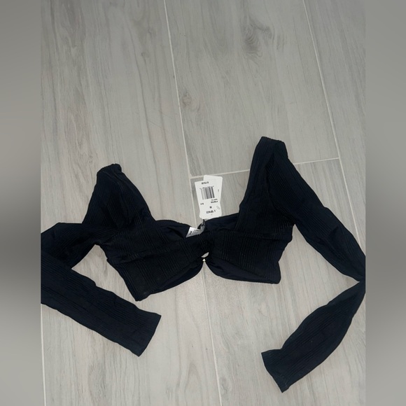 L*SPACE Beatrix Long Sleeve Swim Top Size M - Picture 7 of 9